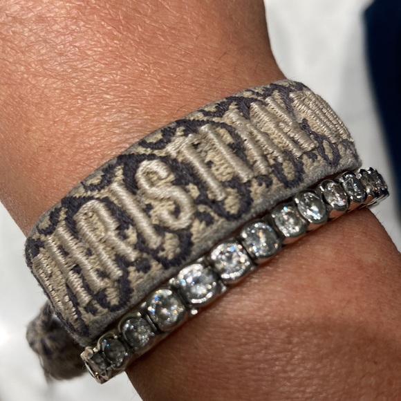Dior Jewelry Christian Dior Friendship Bracelet Navy Oblique Poshmark